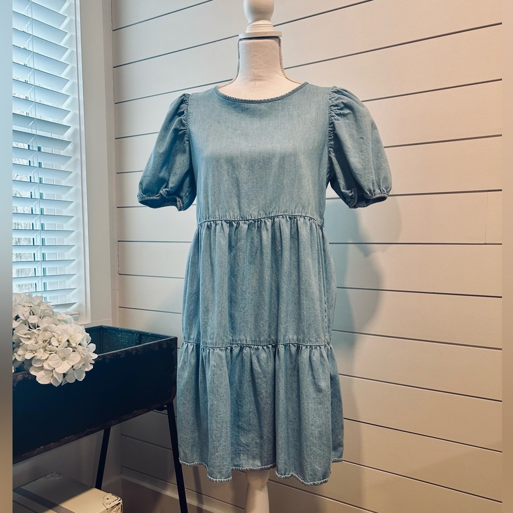 H&M Divided Chambray Denim Cotton Dress